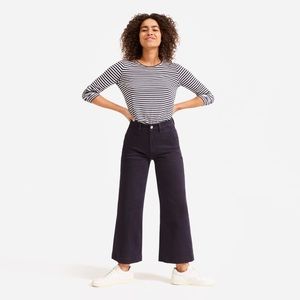 Everlane wide leg cropped pants